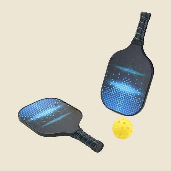 Digital Pixel Design Pickleball Paddle Set With Ball