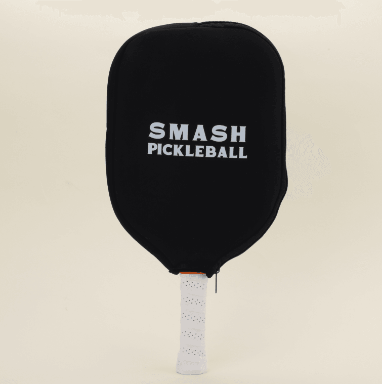 Protective paddle cover featuring a modern orange-and-black design, representing contemporary trends and offering both style and functionality while keeping the paddle safe.
