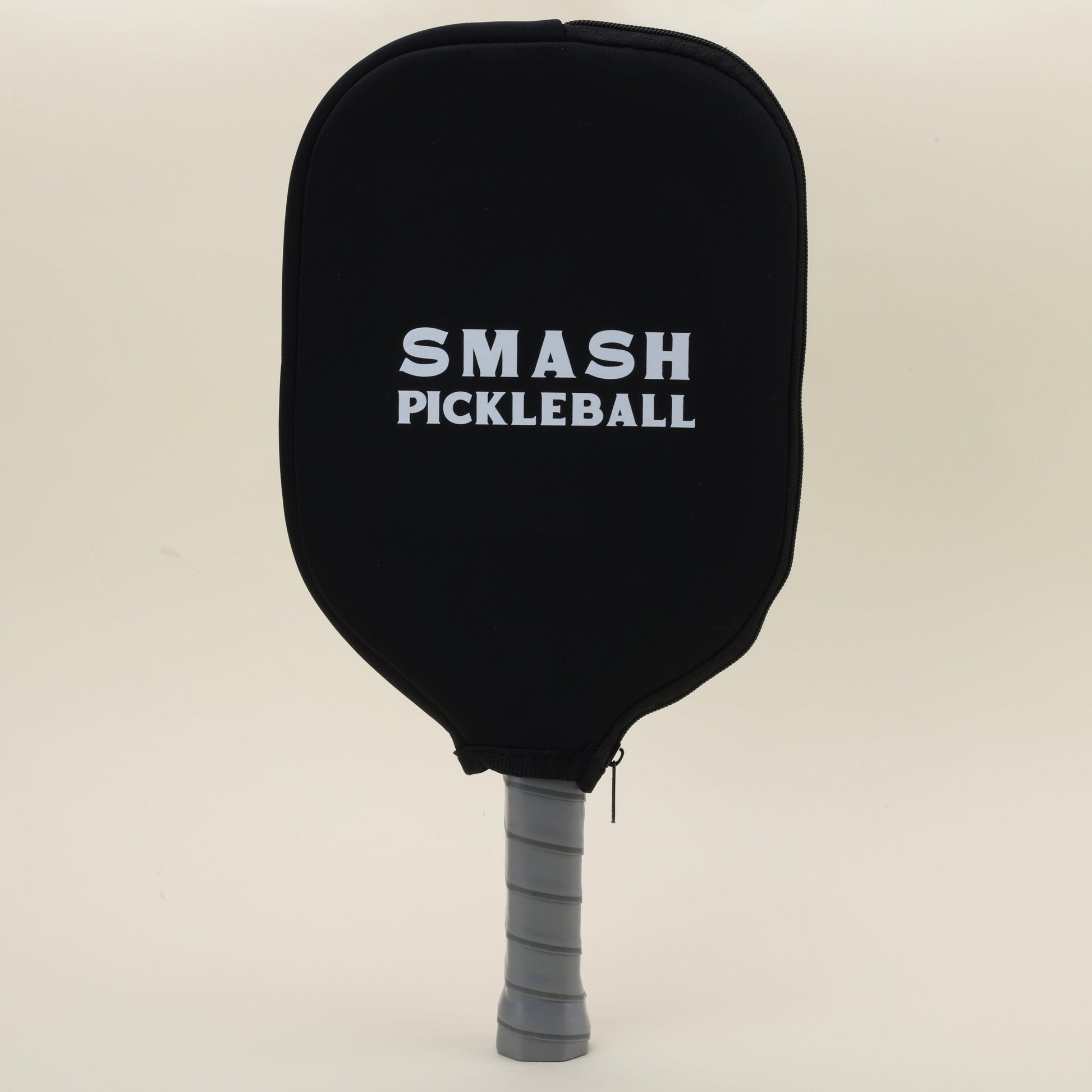 Protective paddle cover with a sleek black-gray color scheme and geometric patterns, delivering a modern and sporty look while offering durability and style to keep your paddle safe.