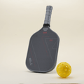 T700 Carbon Fiber pickleball set featuring 1 paddle with a minimalistic design, 1 yellow pickleball perfect for recreational play.