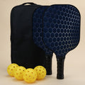 Smash Pickleball paddle set with honeycomb design, black bag, and yellow pickleball balls for an enhanced playing experience. Ideal for beginners and professionals.






